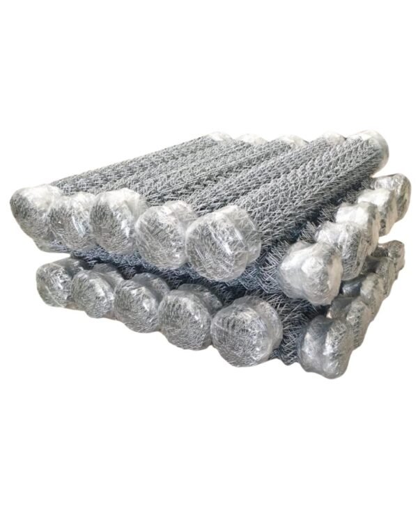 Rollo de Malla Eslabonada Calibre 12 Galvanizada - Ojo 2 1/4" x2 1/4".